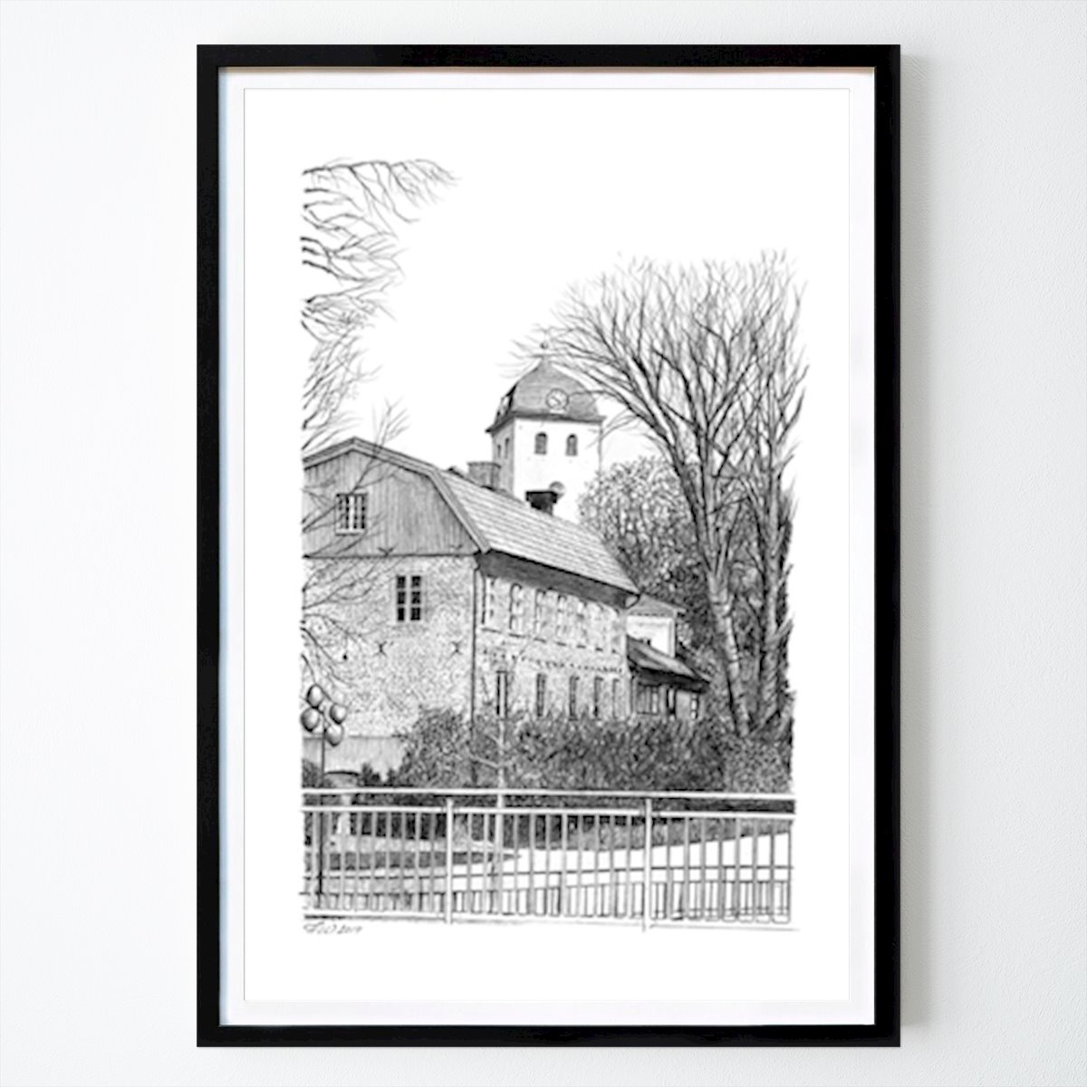 Black & White Poster: Hasselbacken by Anders Wilhelmsson