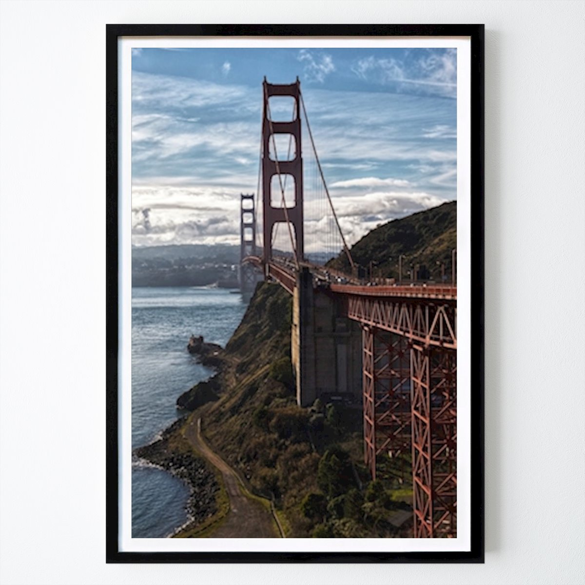 Städte & Länder Poster: Golden Gate Bridge in Farbe von Nils-Peter Widing