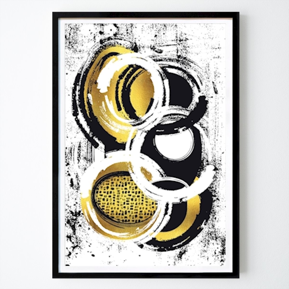 Abstract Poster: Abstract Painting No. 2 Gold by Melanie Viola