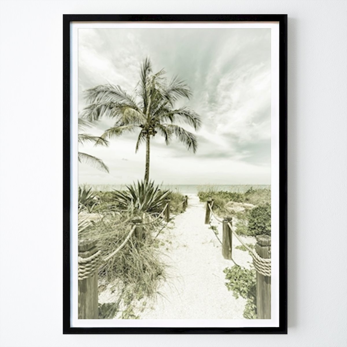 Kitchen Poster: Path to the beach | Vintage by Melanie Viola