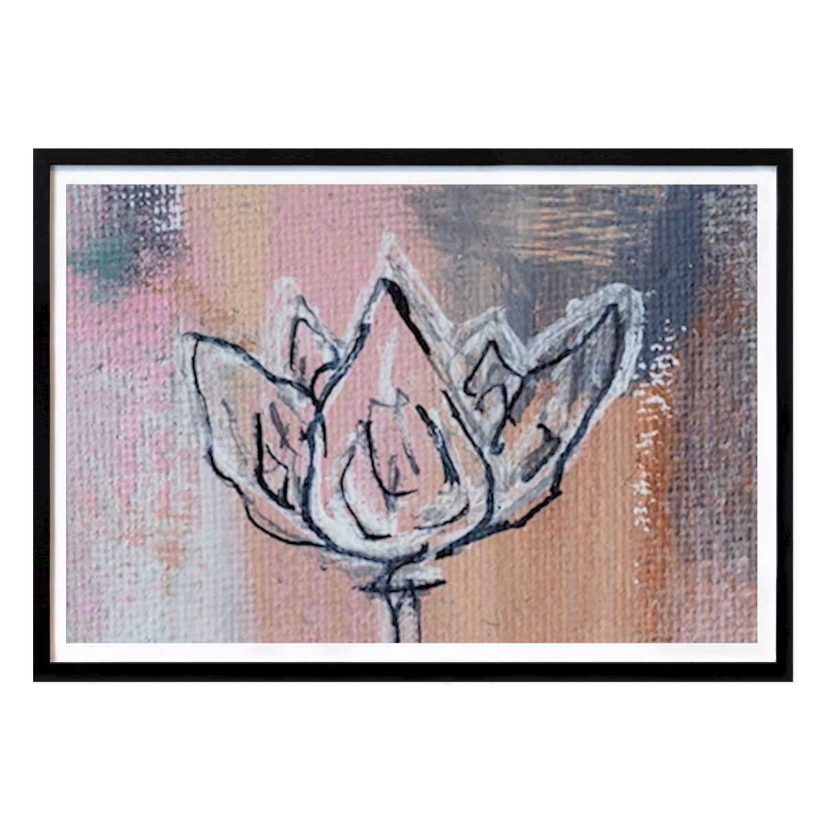 Botanical Poster: Beauteous blue Lotus by Annika Vretinger