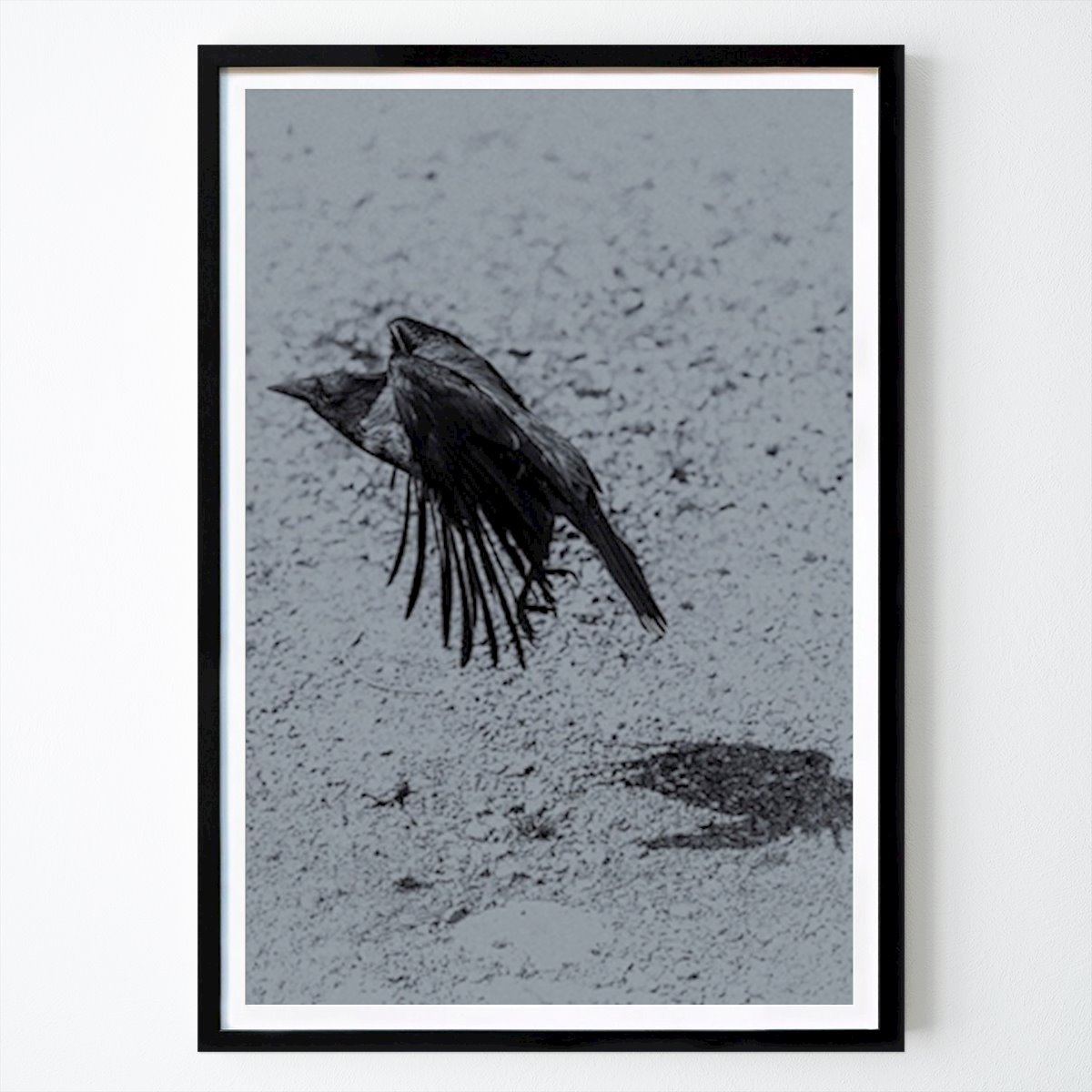Stockholm Poster: Crow with Shadow by Per Norman