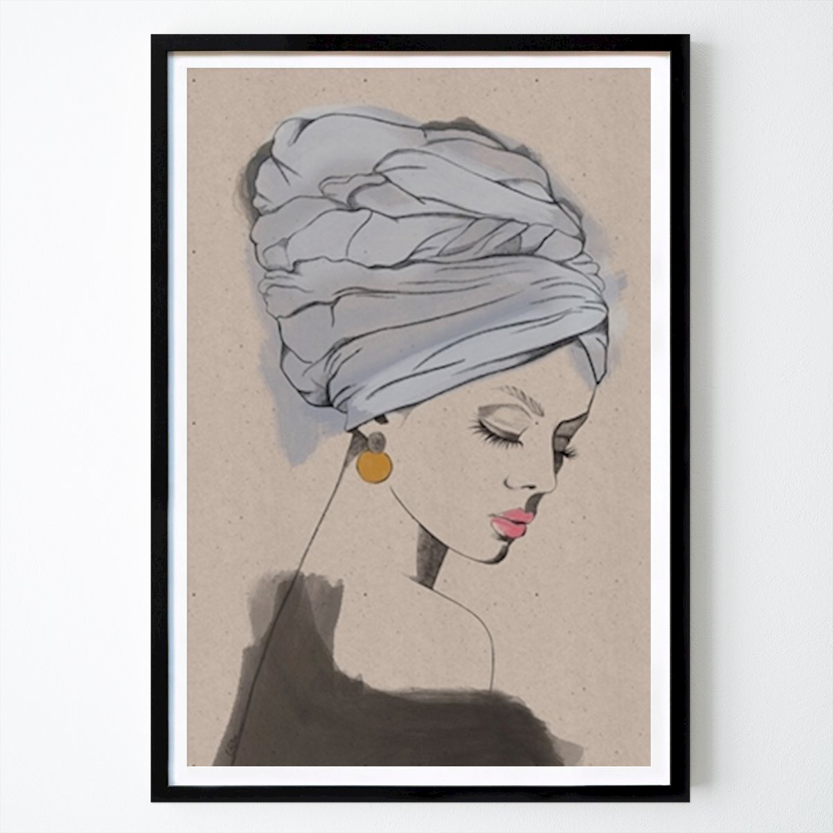 Botanisk Poster: Kvinna 3 av Christina Palm