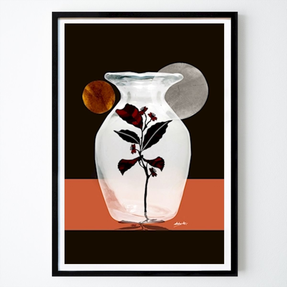 Abstraktes Poster: Pflanzen Sie Naturlandschaft von Lior Elkabas