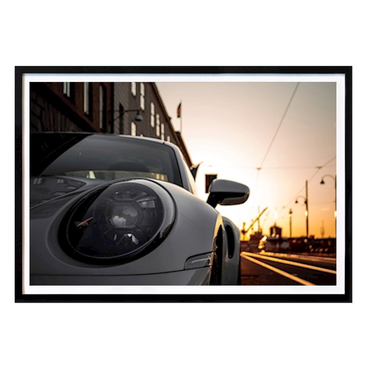 Göteborg Plakat: Göteborg Sunset Porsche autorstwa Per Svanström