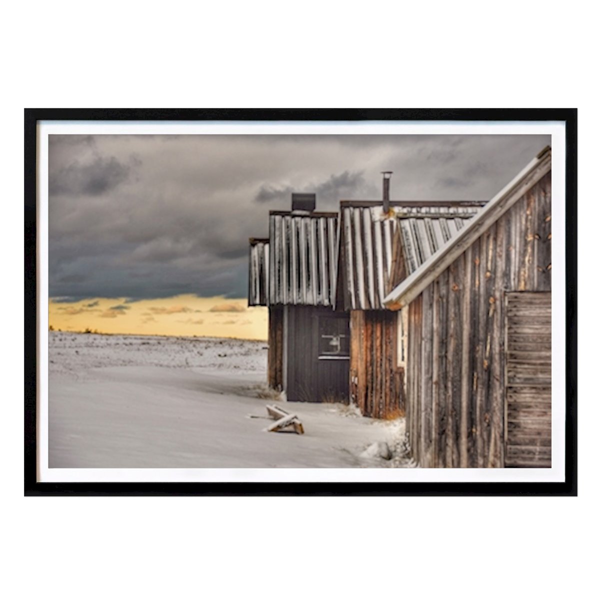 Sweden Kitchen Poster: Old fishing sheds by Nicklas Liljegren