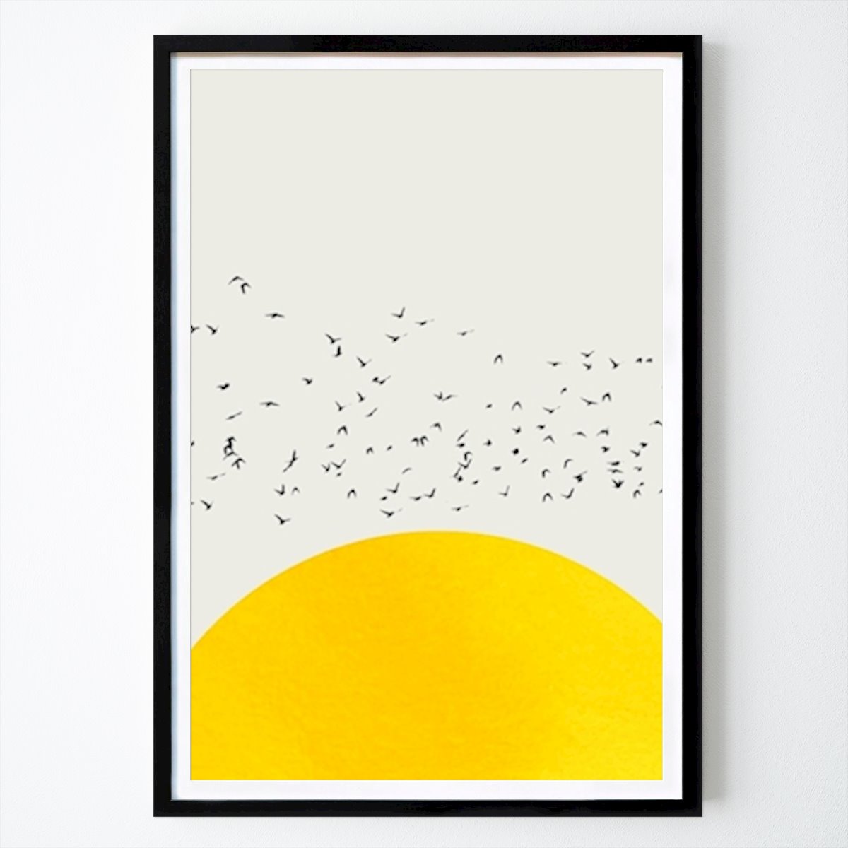 Abstraktes Poster: A Thousand Birds von Boris Draschoff