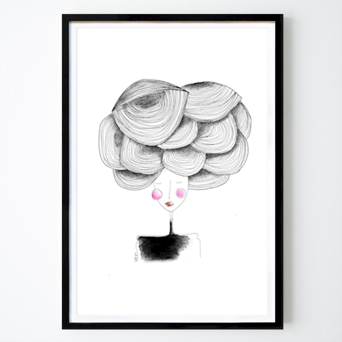 Ilustración Póster: Volumen de la dama de Bianca Peters by The Artcircle