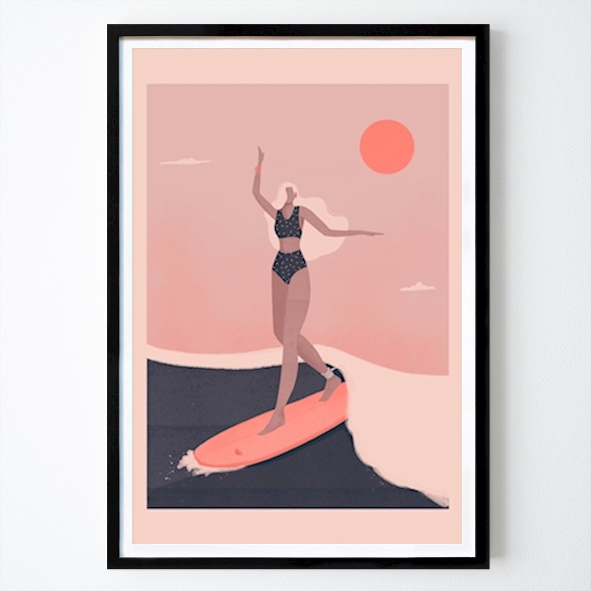 Illustration Poster: In i bränningen av Veronika Grenzebach by The Artcircle