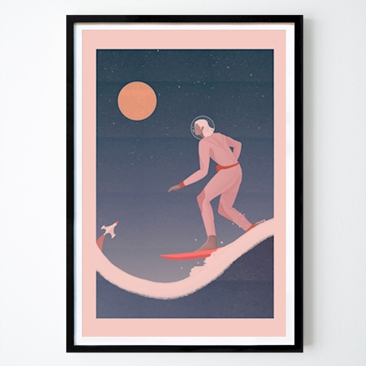 Hobby Poster: Surfing on other planets by Veronika Grenzebach by The Artcircle