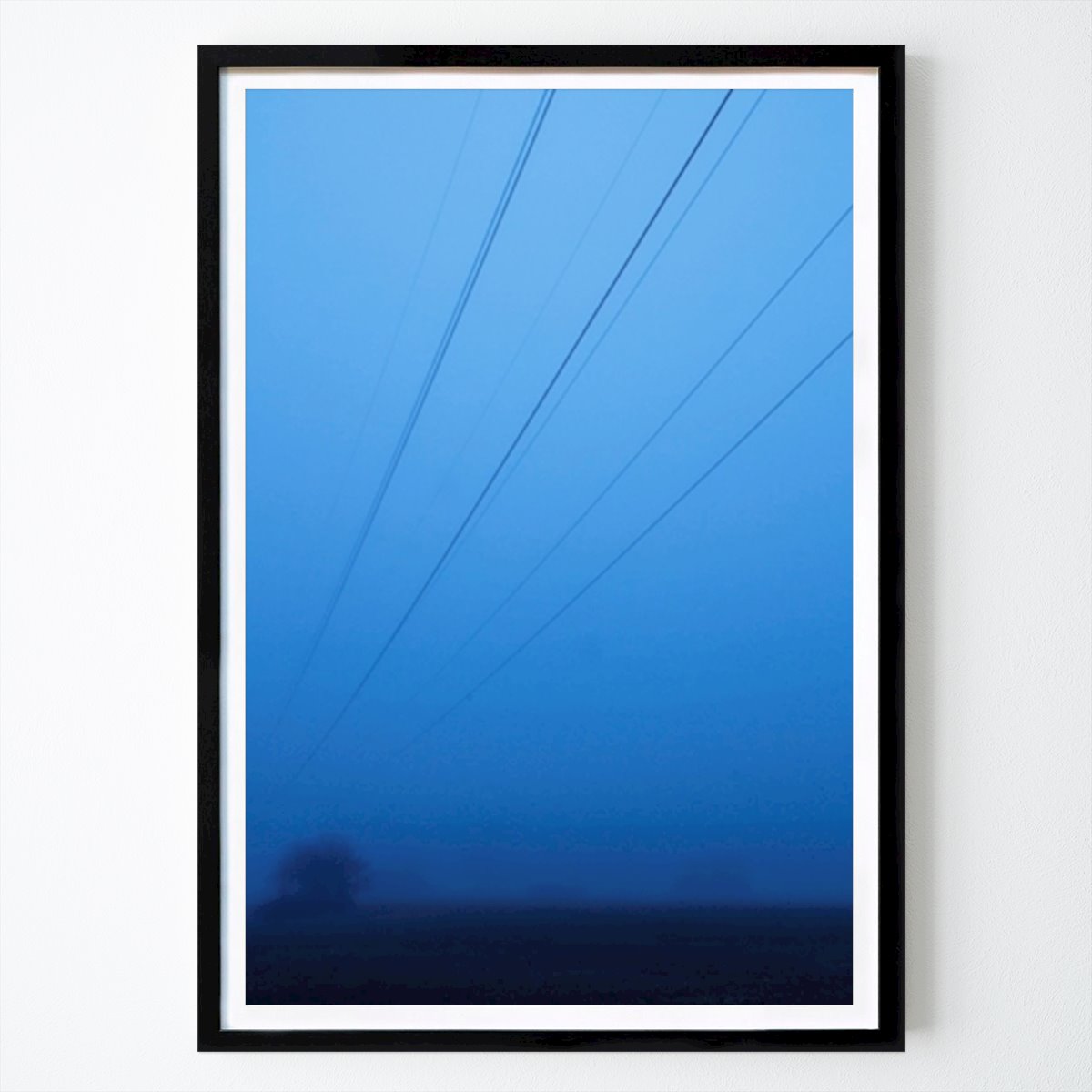 Hobby Poster: Powerline in fog by Emilia Trollmåne