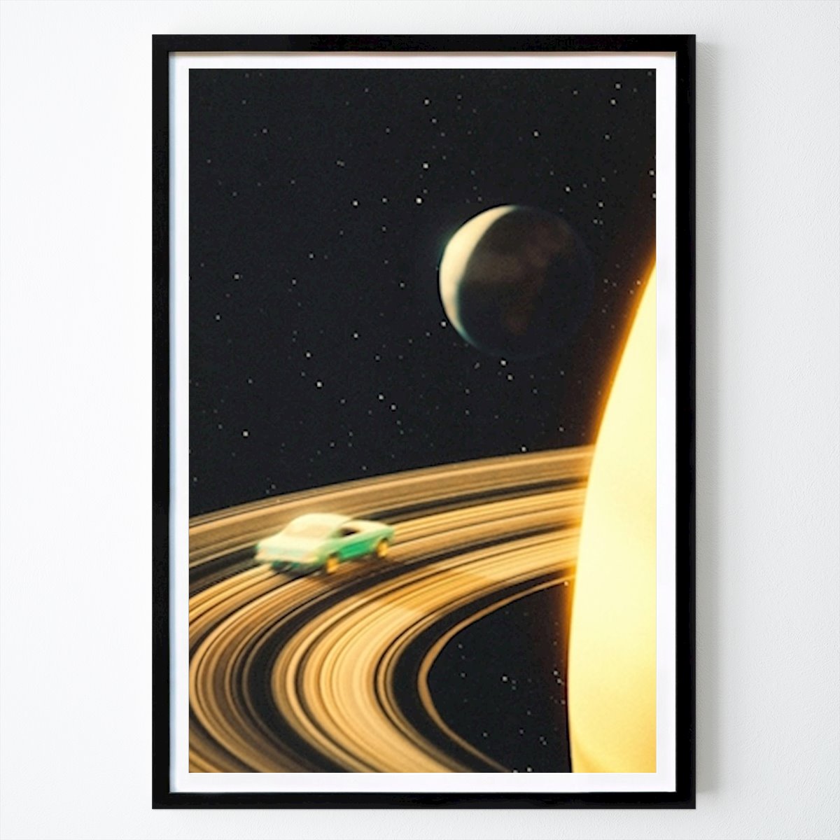 Retro & Vintage Poster: Saturn Highway: Sci-Fi Art di Taudalpoi