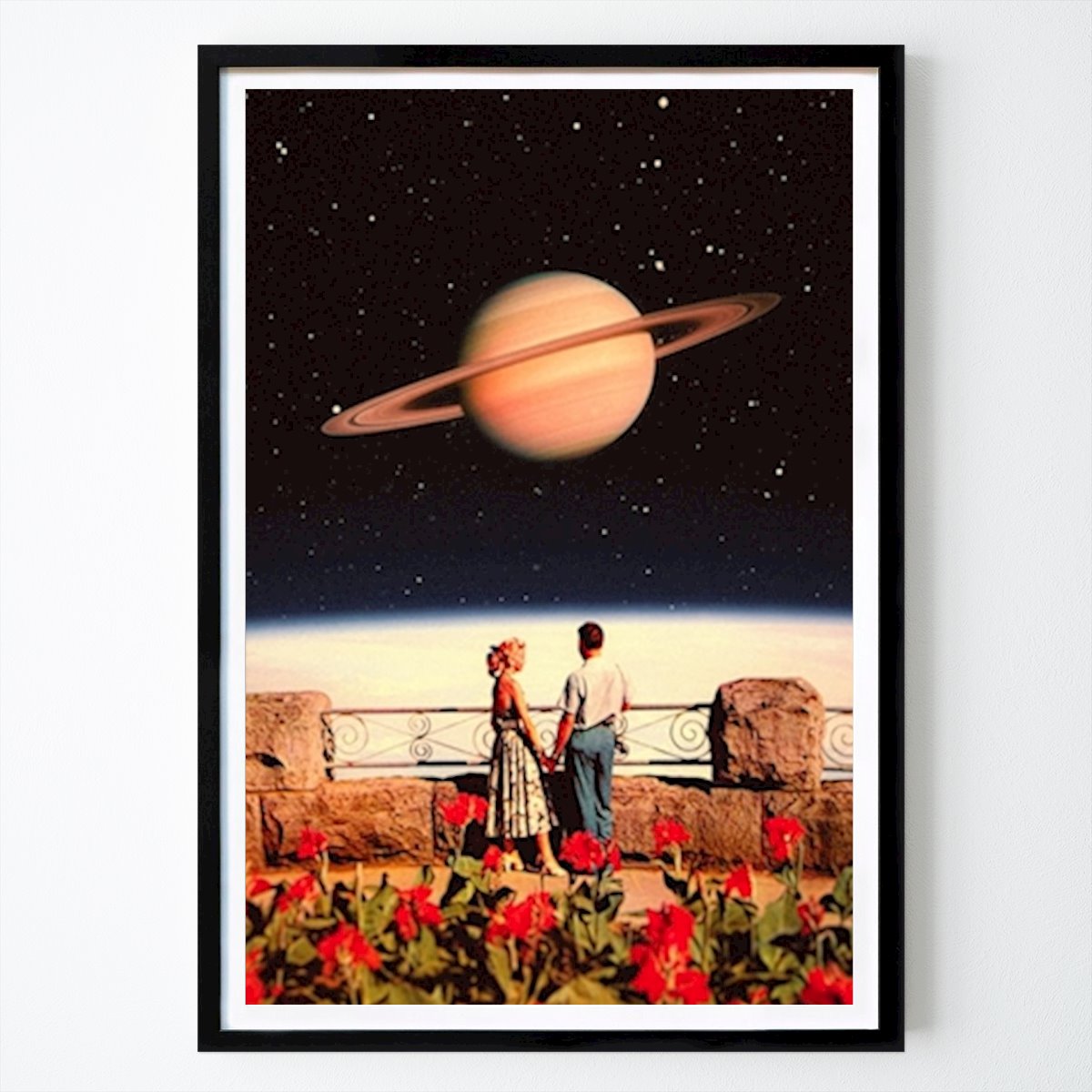 Retro & Vintage Poster: Space Love by Taudalpoi