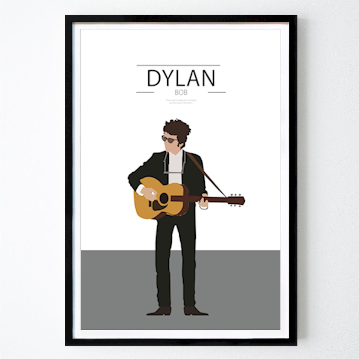 Musik Poster: Bob Dylan Poster von Lars Gustafsson