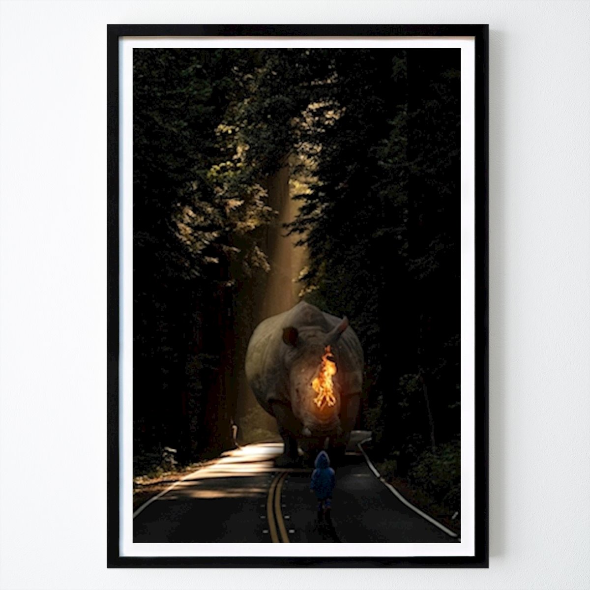 Küchen Poster: Ein Licht im Wald von Marcus Vall