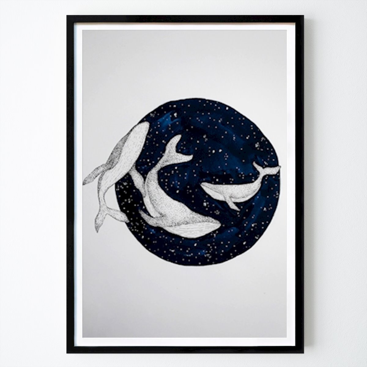 Jóga Plakát: Velryby ve vesmíru od Sarah Rautell