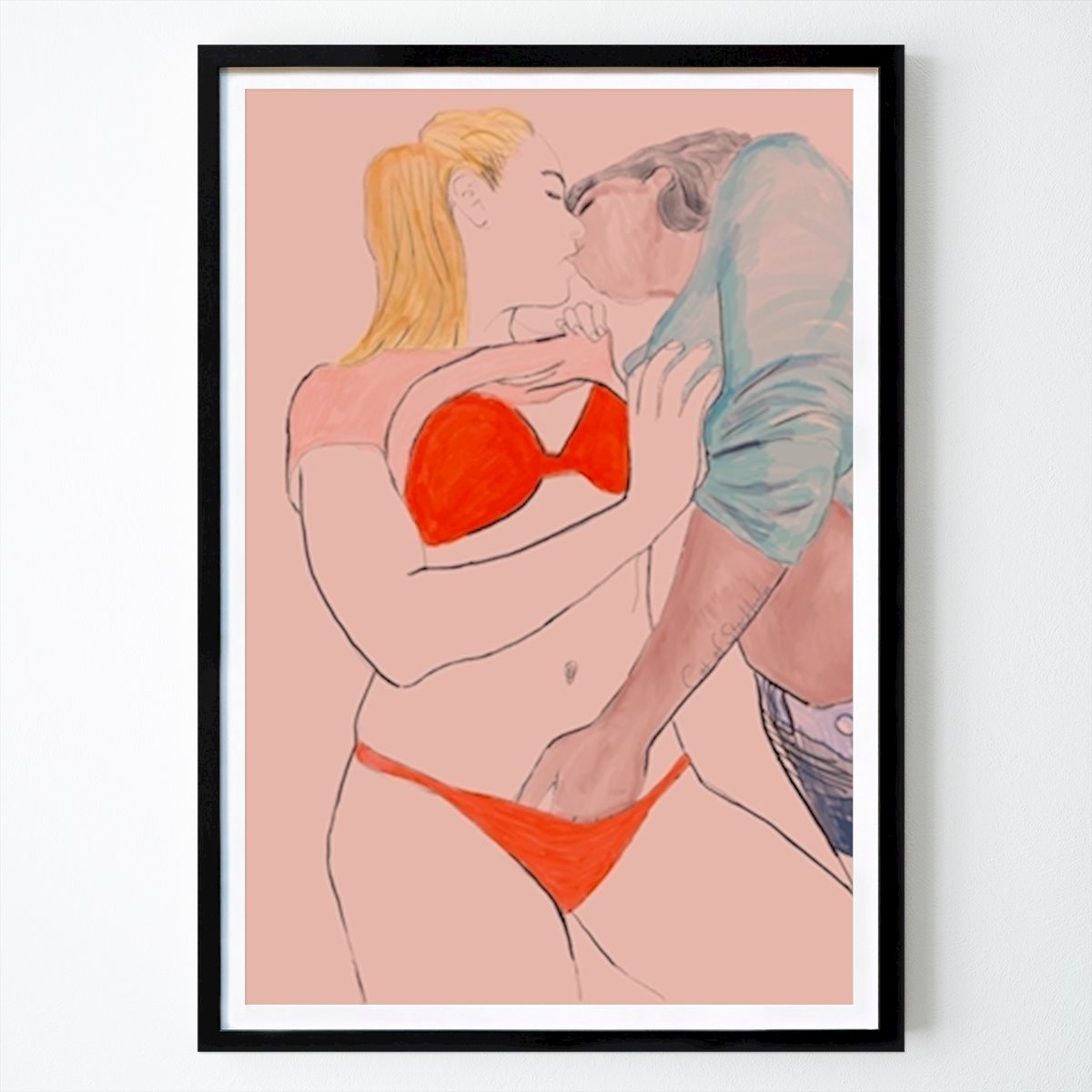 Lifestyle Poster: Roter Bikini von Cat of Stockholm