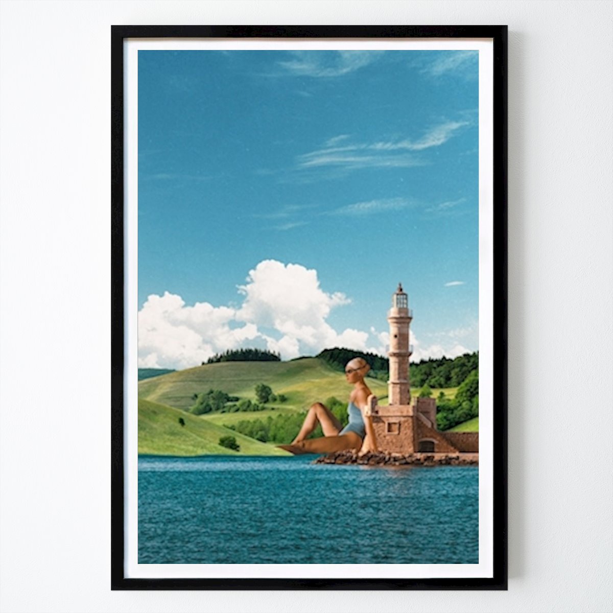 Natur Poster: Leuchtturm von ELEAXART Digital Art