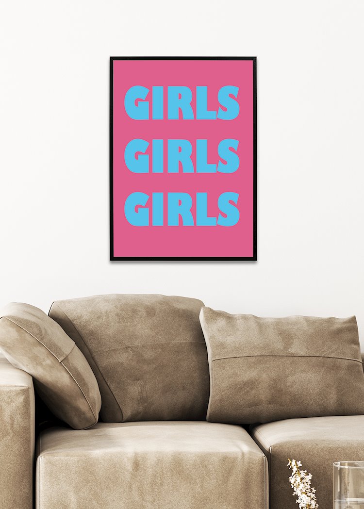 functie creatief Raap Meisjes Meisjes Meisjes Poster posters & art prints door William Gustafsson  - Printler