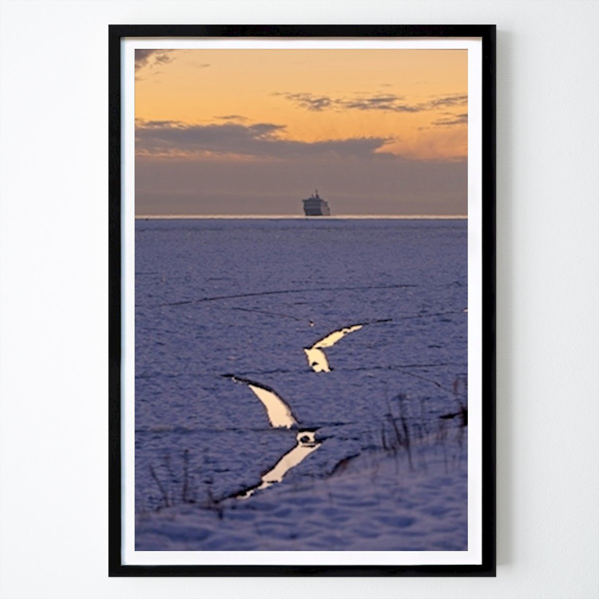 Luonto Juliste: Aurora Botnia kohti satamaa tekijänä Peo Einemo