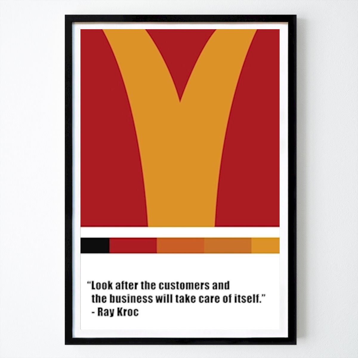 Citation & Text Poster: Ray Kroc Quote Poster by William Gustafsson