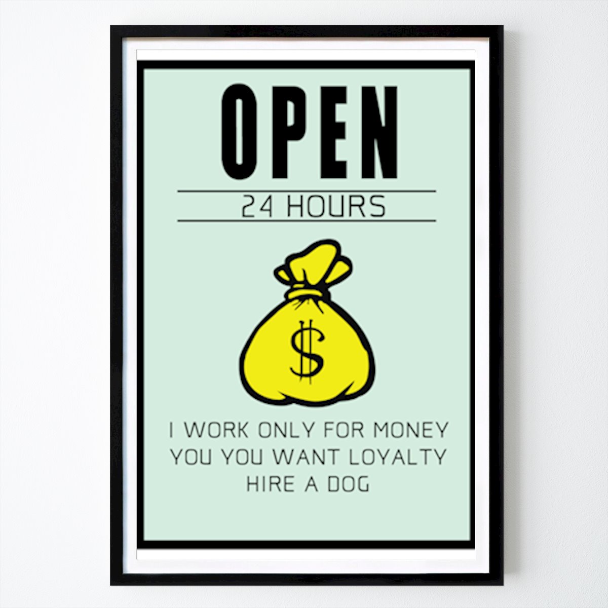 Retro & Vintage Plakat: Monopoly penge plakat av Kritsanee Wannawat