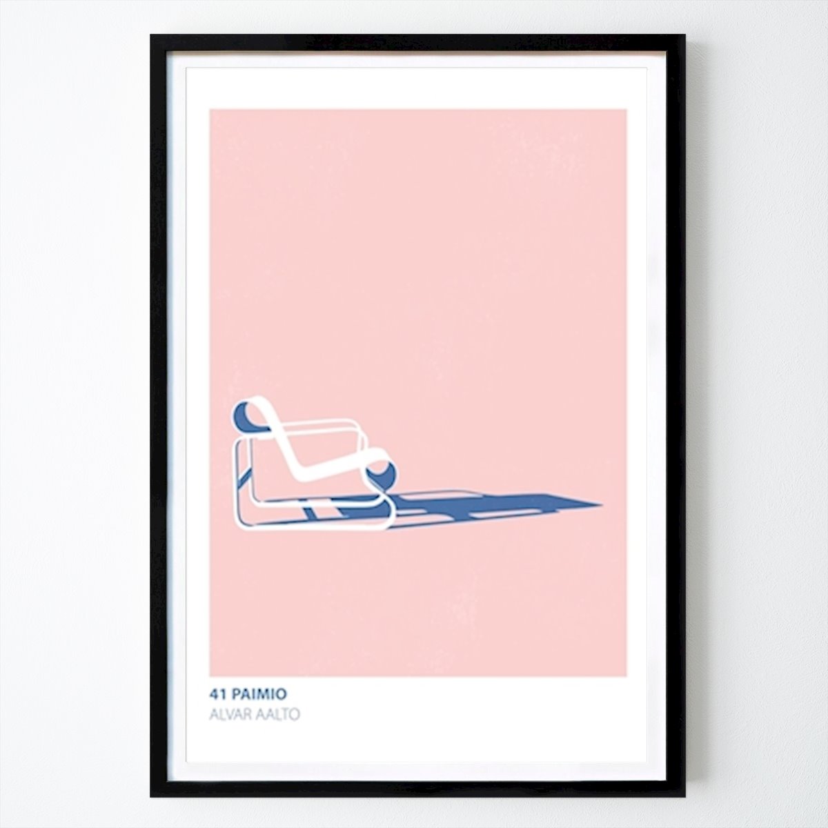 Illustration Poster: 41 Paimio pink/blue by .