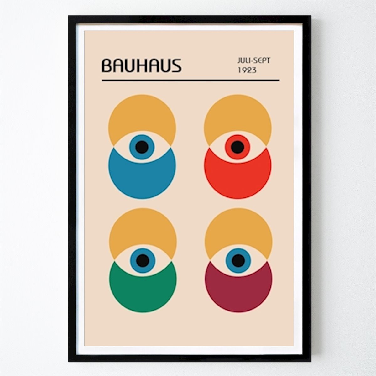 Bauhaus Poster: Bauhaus Augen Poster von William Gustafsson