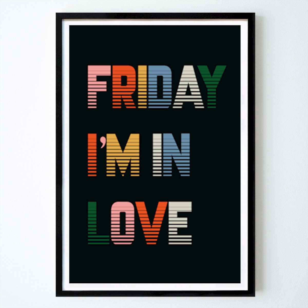 Architecture & Design Affiche: Affiche Vendredi Je suis amoureux par William Gustafsson
