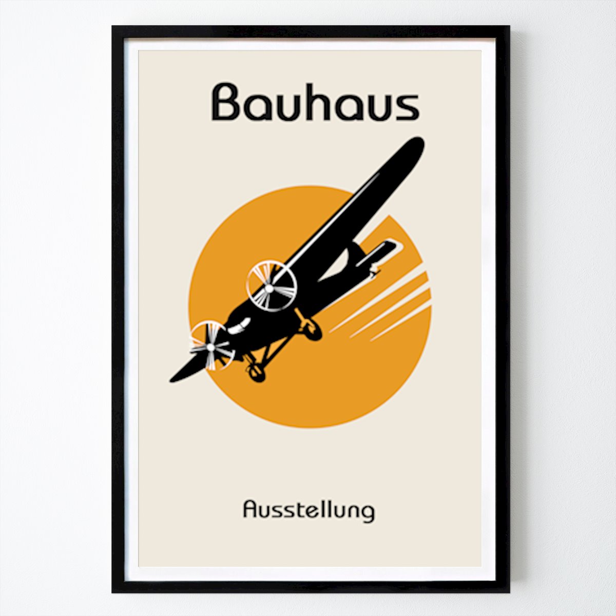 Bavaria Poster: Bauhaus Airplane Poster by William Gustafsson