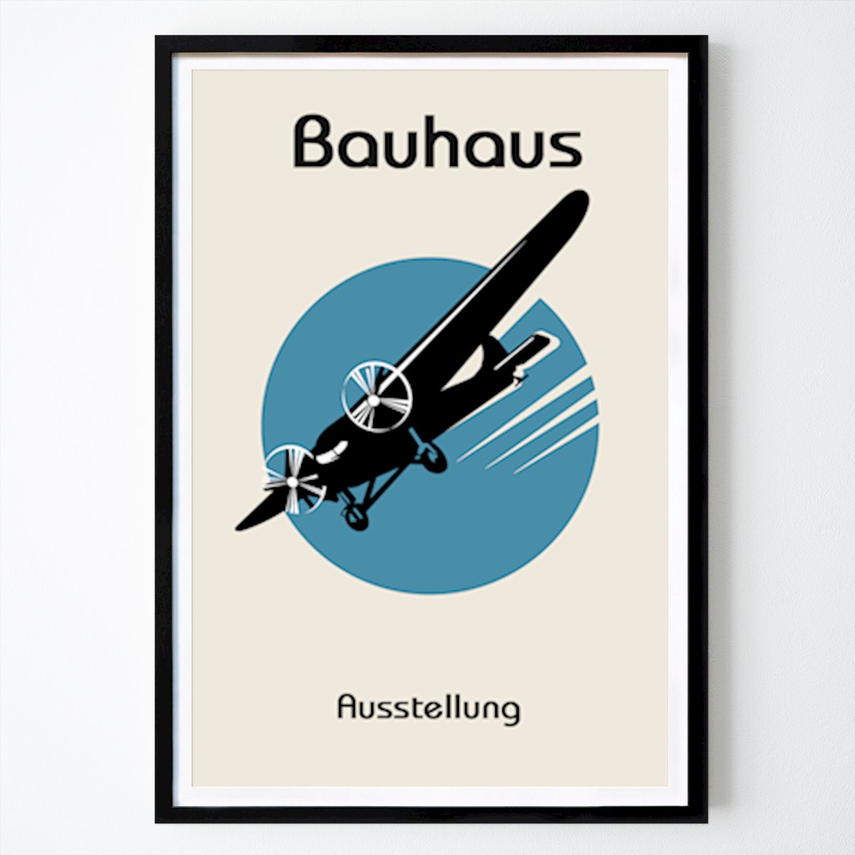 Bavaria Poster: Bauhaus Airplane Poster by William Gustafsson