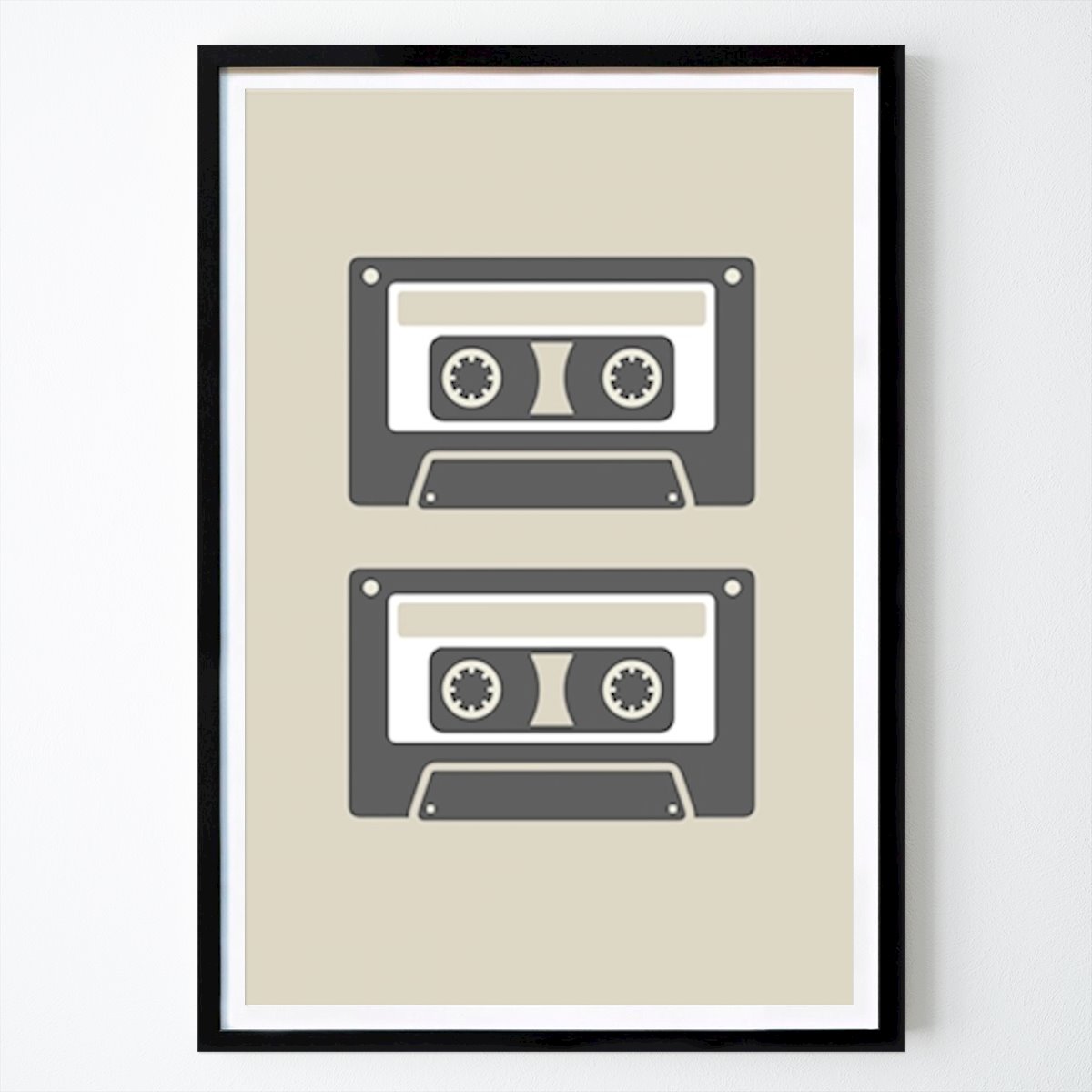 Retro & Vintage Poster: Retro Made Modern Mixtape - B by Alexandra Gjörde