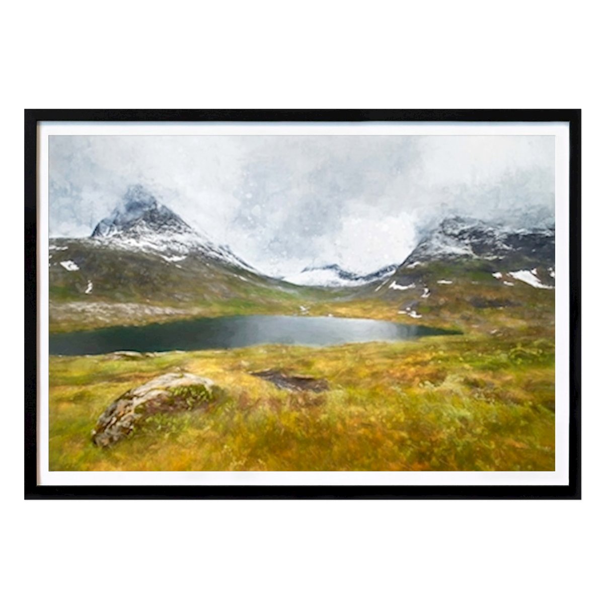 Abstract Poster: Norwegian nature by Marco Lodder