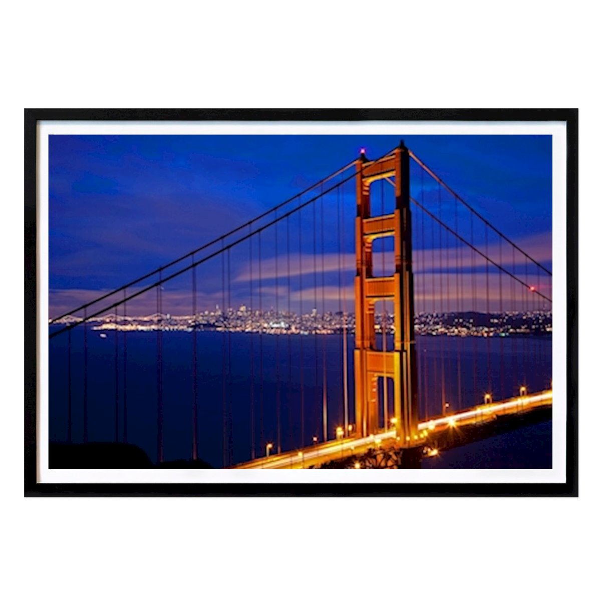 Landen & Steden Poster: Golden Gate Brug van JD-JohnDoe-12236