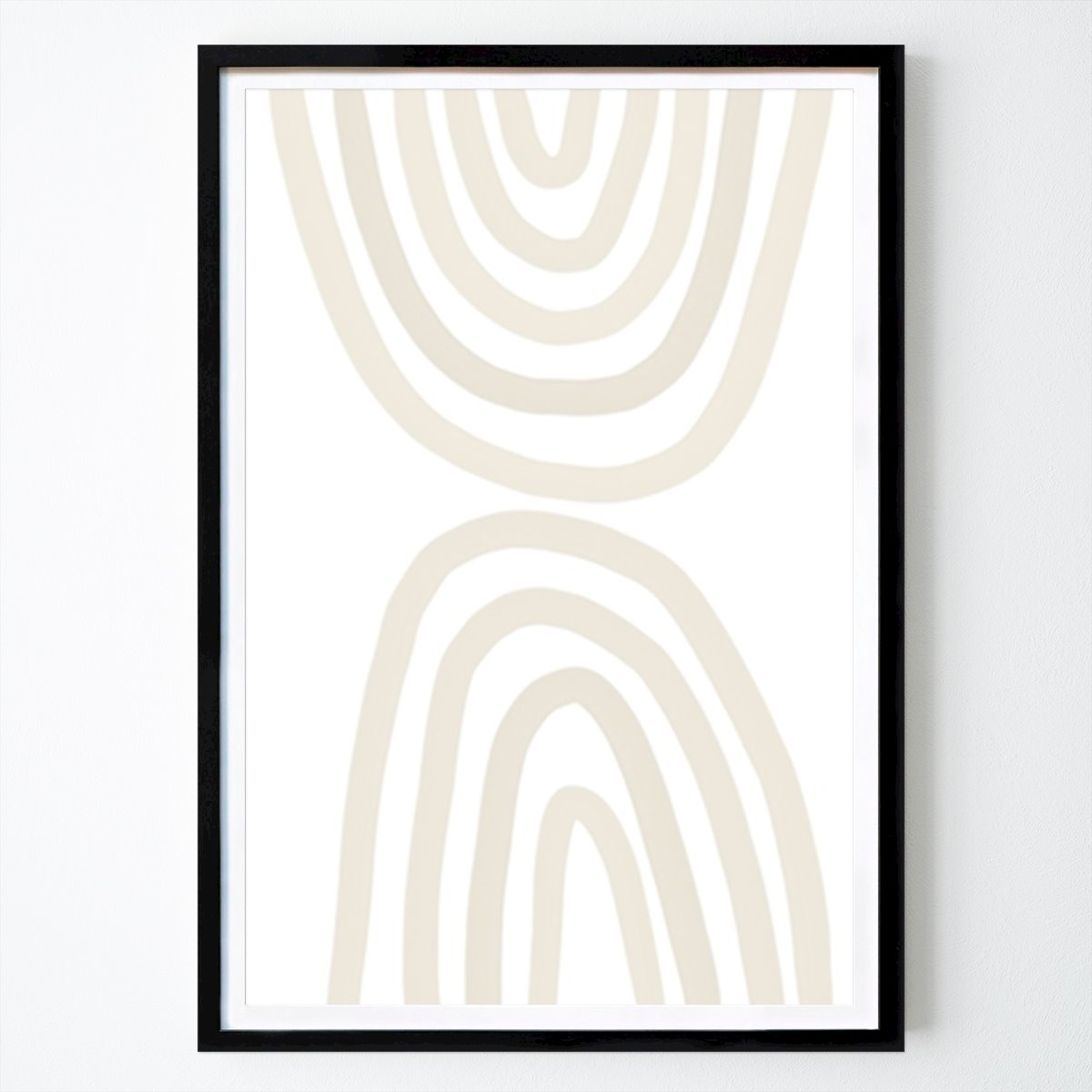 Abstract Poster: Beige Rainbow by U + Me Studio
