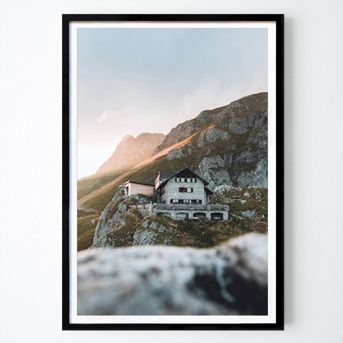 Bavaria Poster: Mountain Hut In Evening Light by Lars Schmucker