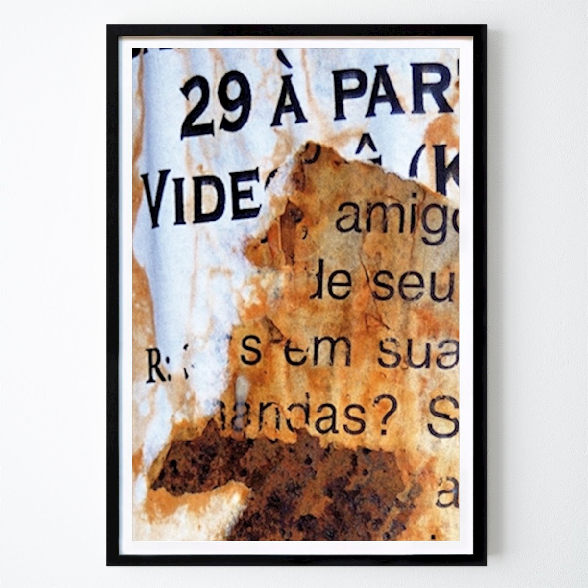 Pop Art Poster: Street Art - svart guld av Kathrin krieter