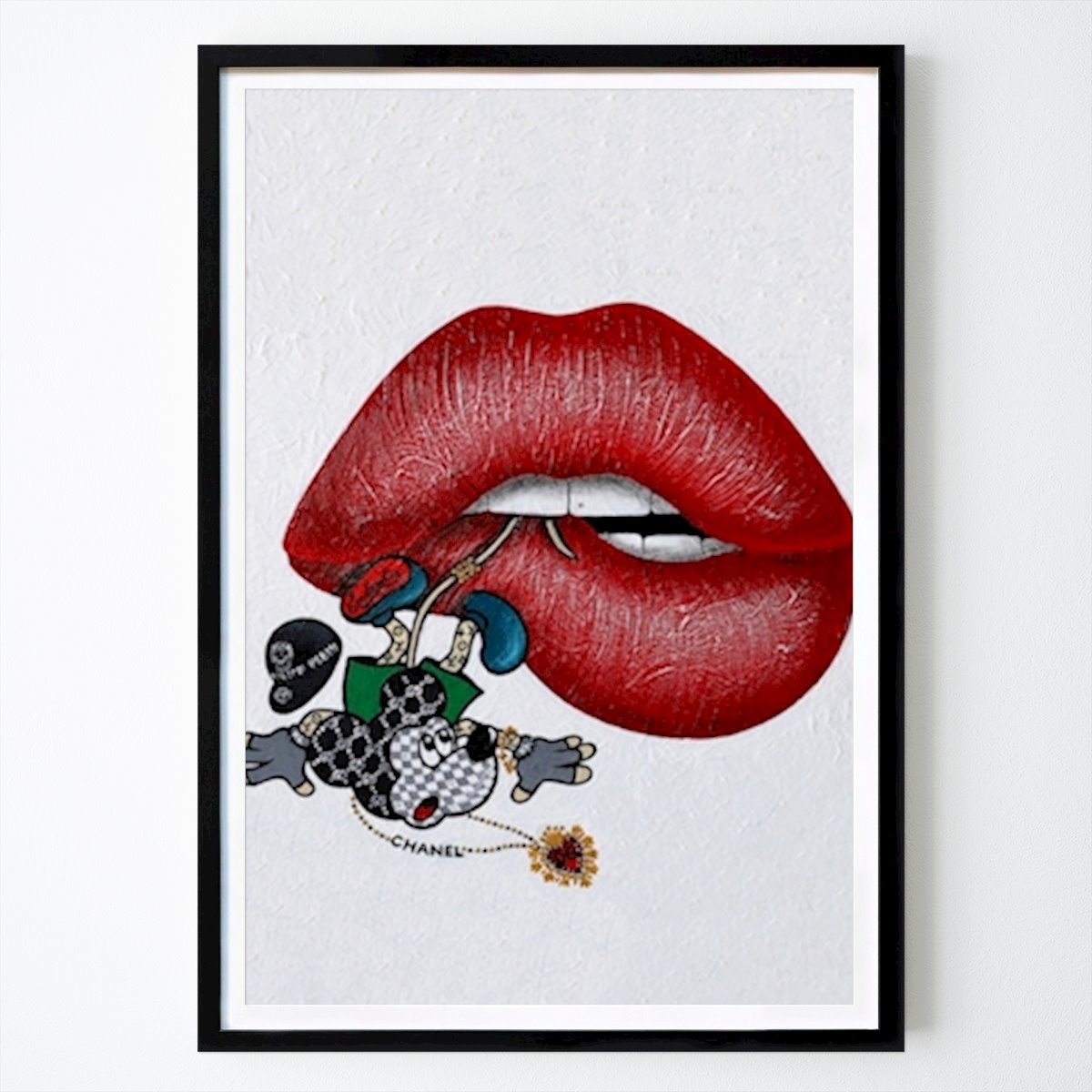 Poster: KISS TRAP FOR FASHION FREAK von Alla GrAnde