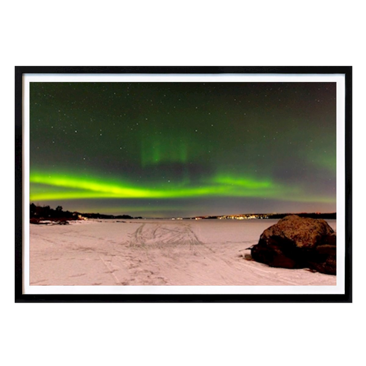Nature Poster: Aurora over Lake Siljan by Magnus Åker