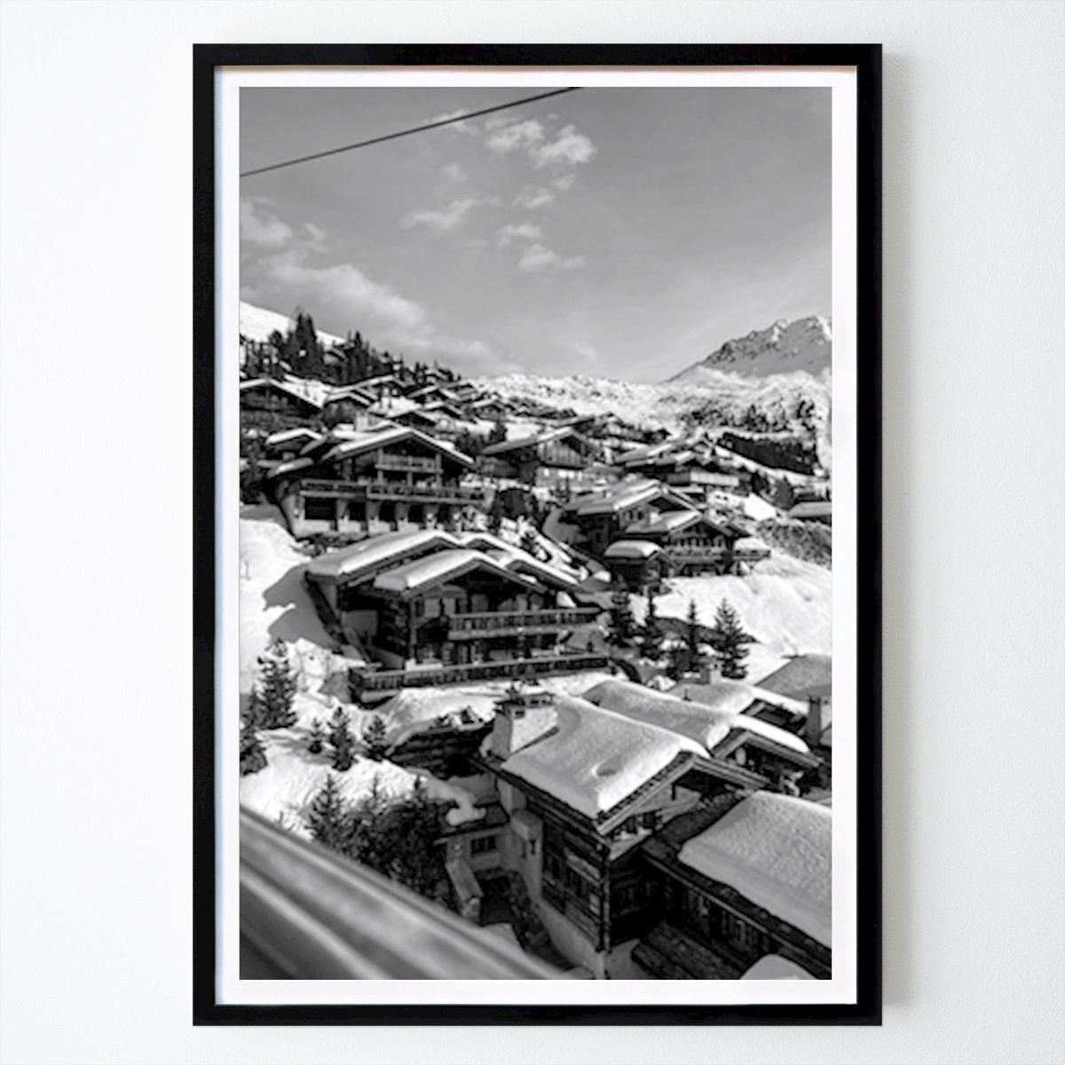 Svart hvitt Plakat: Verbier av Felix Åradsson