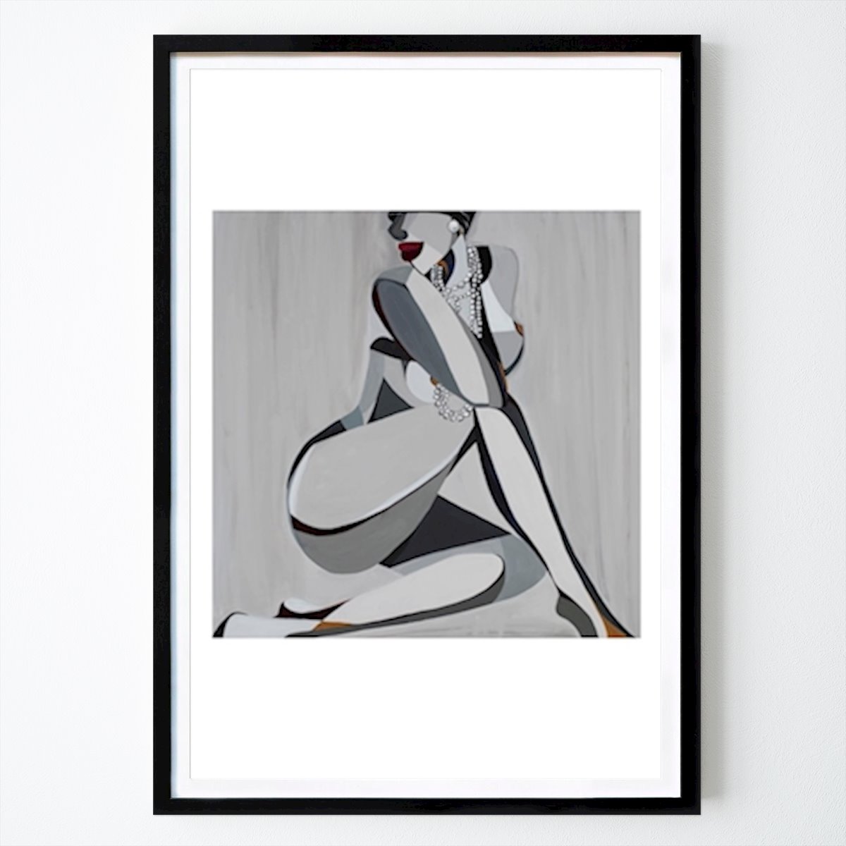 Abstraktes Poster: Coco Chanel von Simona Florea
