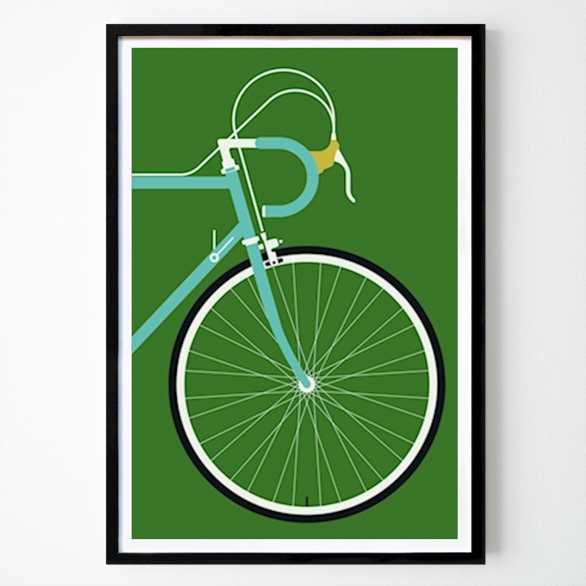 Stockholm Poster: Italian racing bike - front by Bo Lundberg