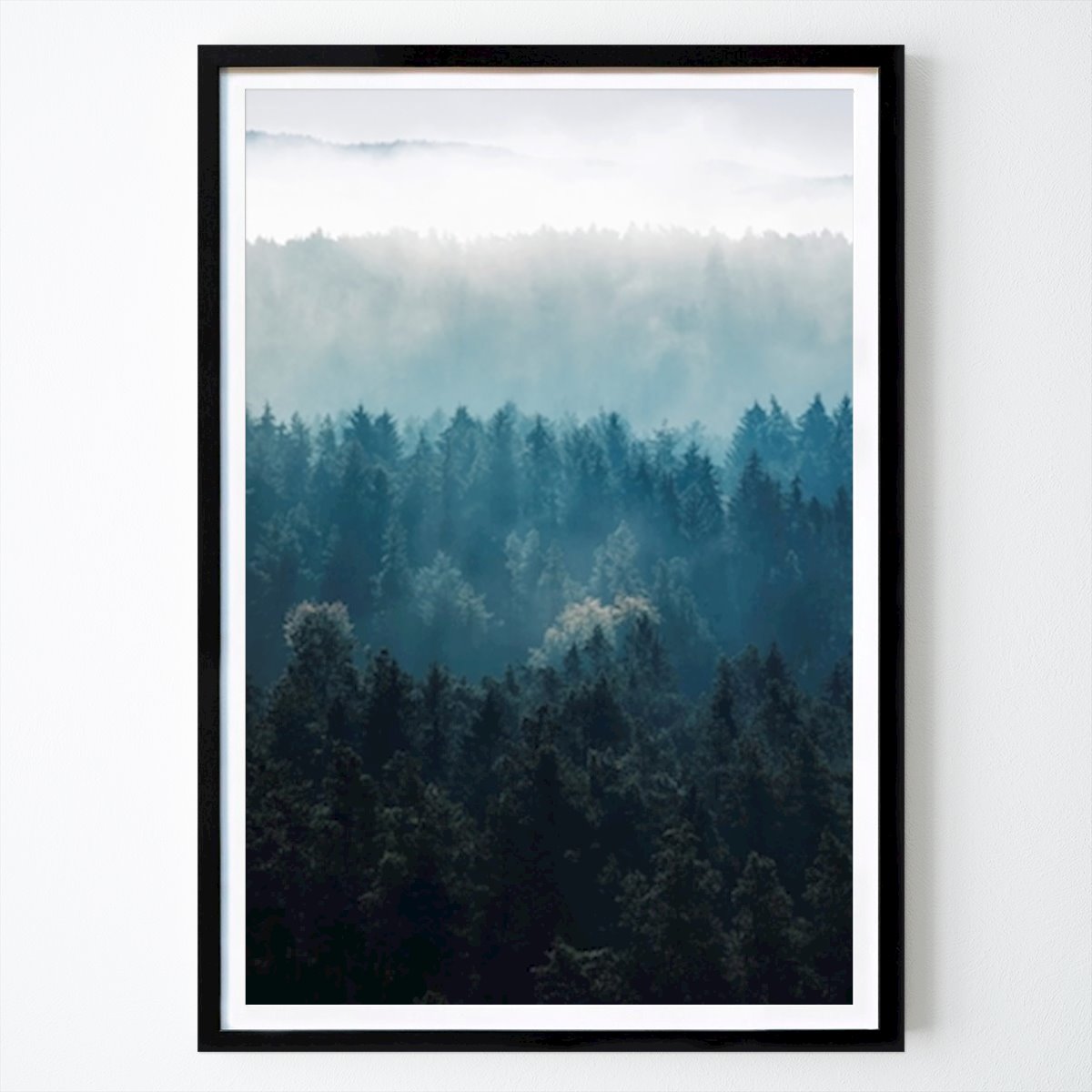 Städte & Länder Poster: Waldschattierungen von Daniela Beyer