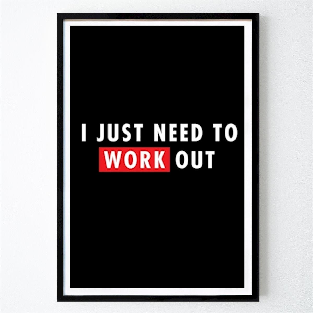 Citation & Text Poster: Work out Poster by Viktor Håkansson