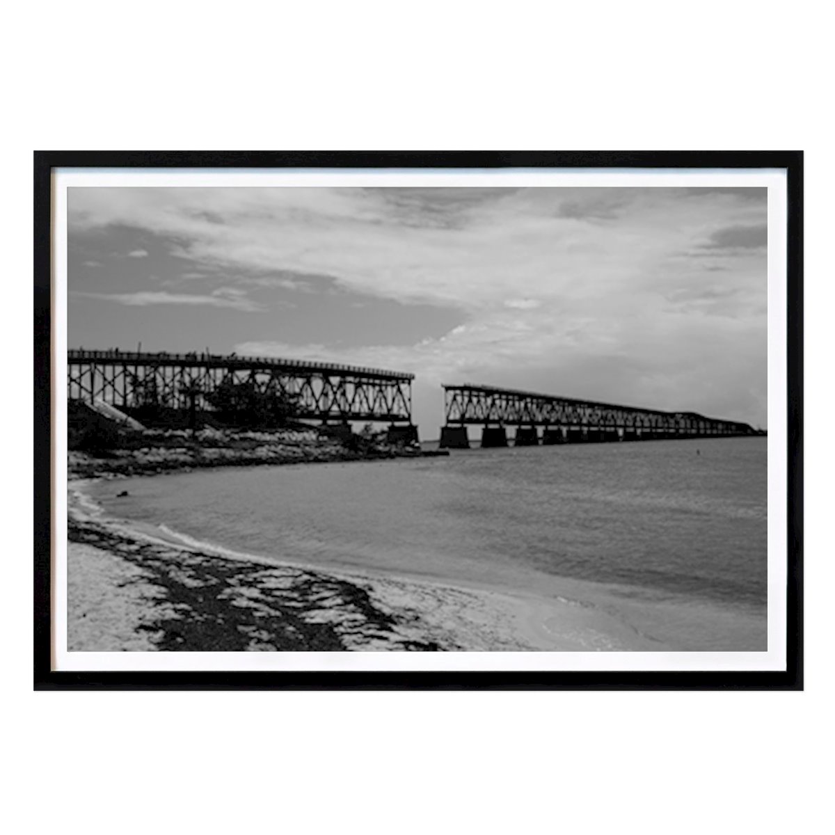 Arkitektur & Design Plakat: Bahia Honda - Jernbanebro av FeelGood Prints