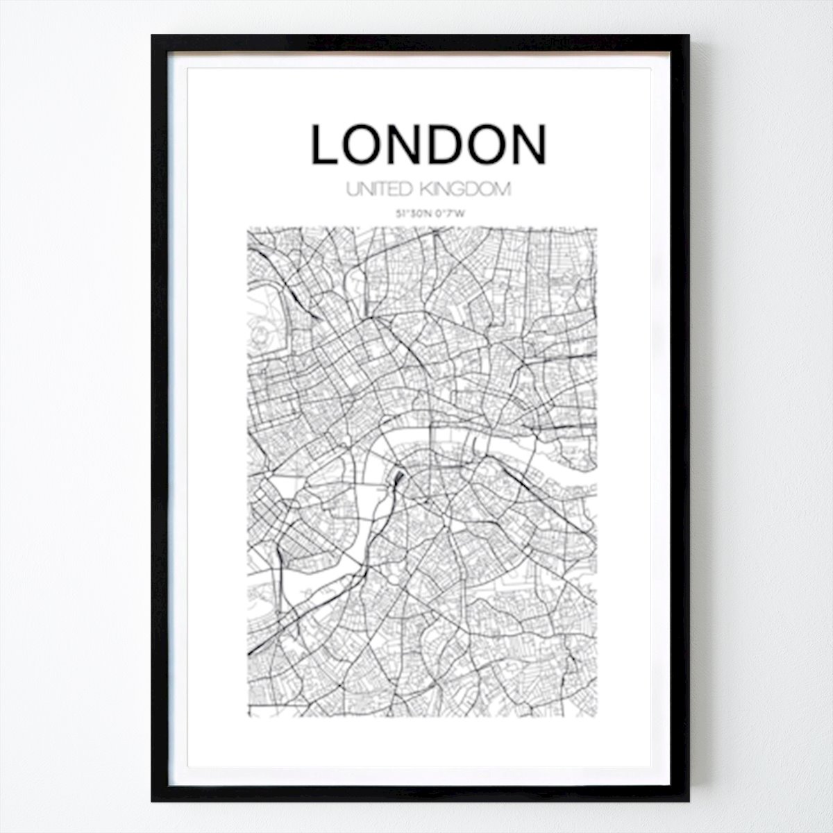 London Poster: London City map Poster by Viktor Håkansson