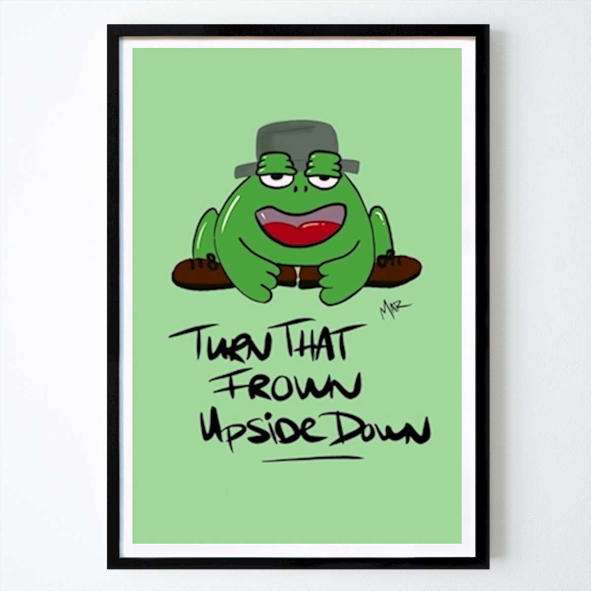 Barnrum Poster: Glad groda - leende av MAR of creativity