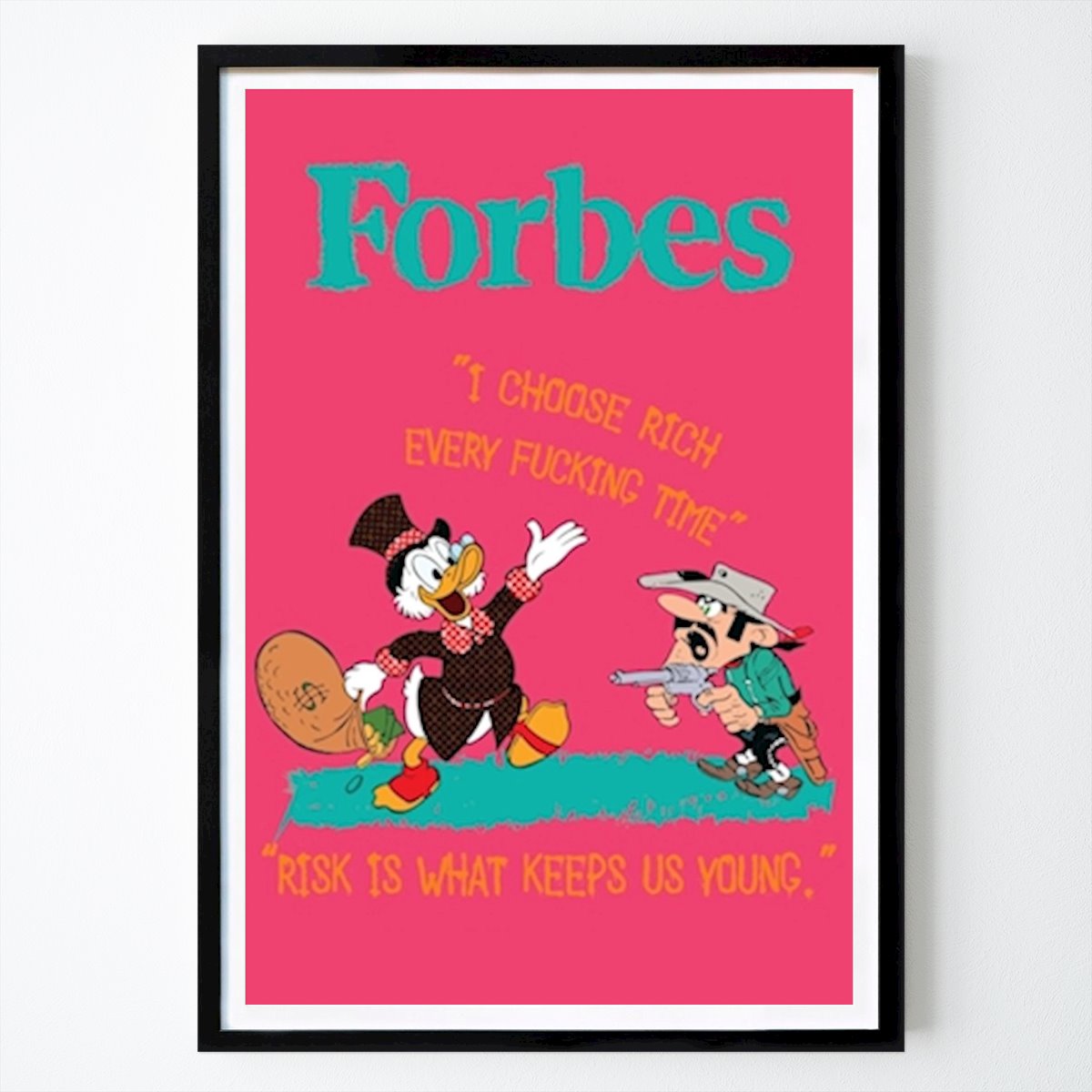 Pop Art Póster: Póster de arte pop de Forbes de William Gustafsson