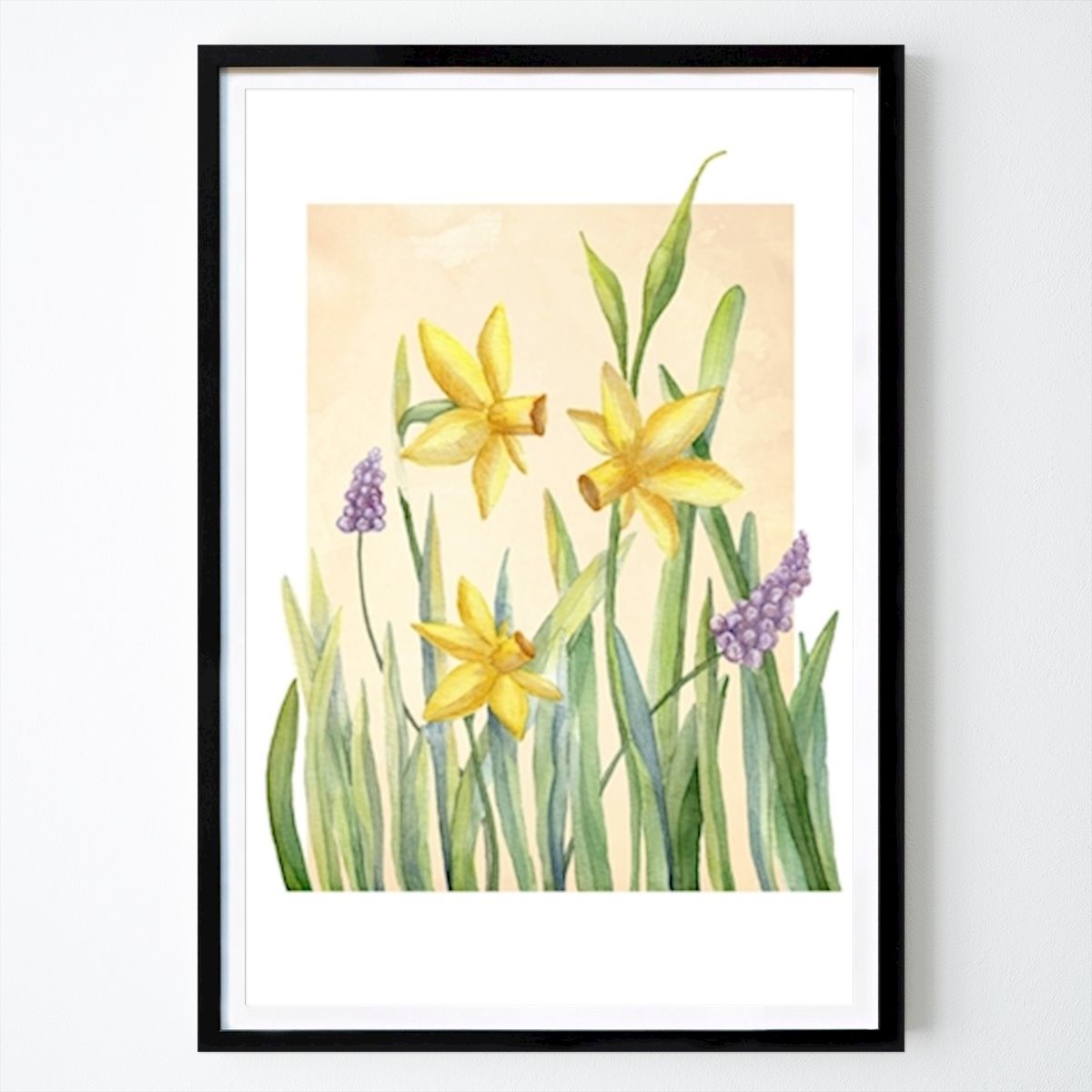 Børnebilleder Plakat: Forår blomster påskeliljer av Vera Zhurba
