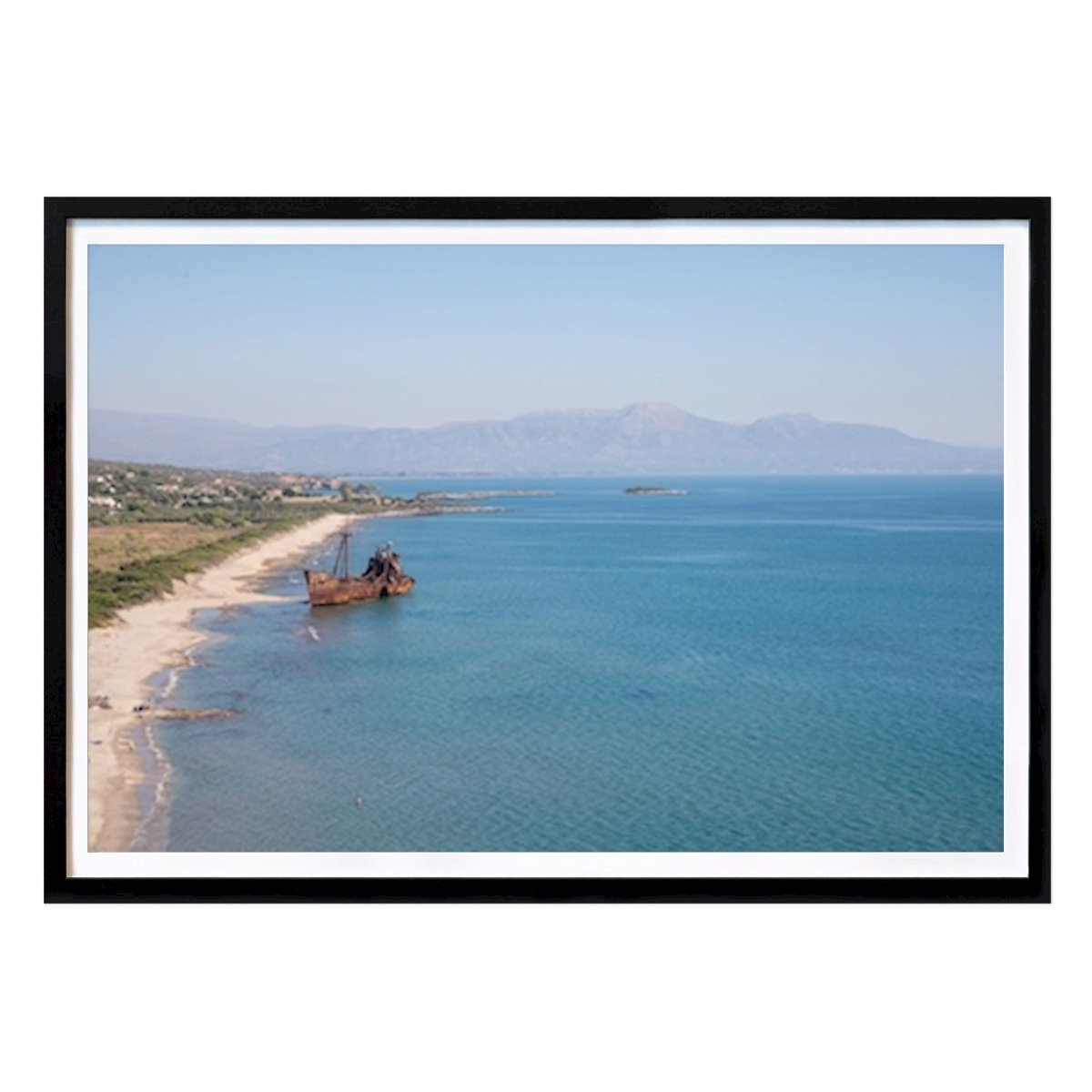 Nature Poster: Shipwreck greek beach by Erhöhte Entropie